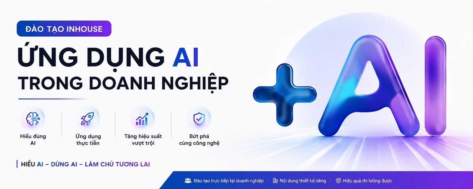 Banner đào tạo inhouse AI doanh nghiệp
