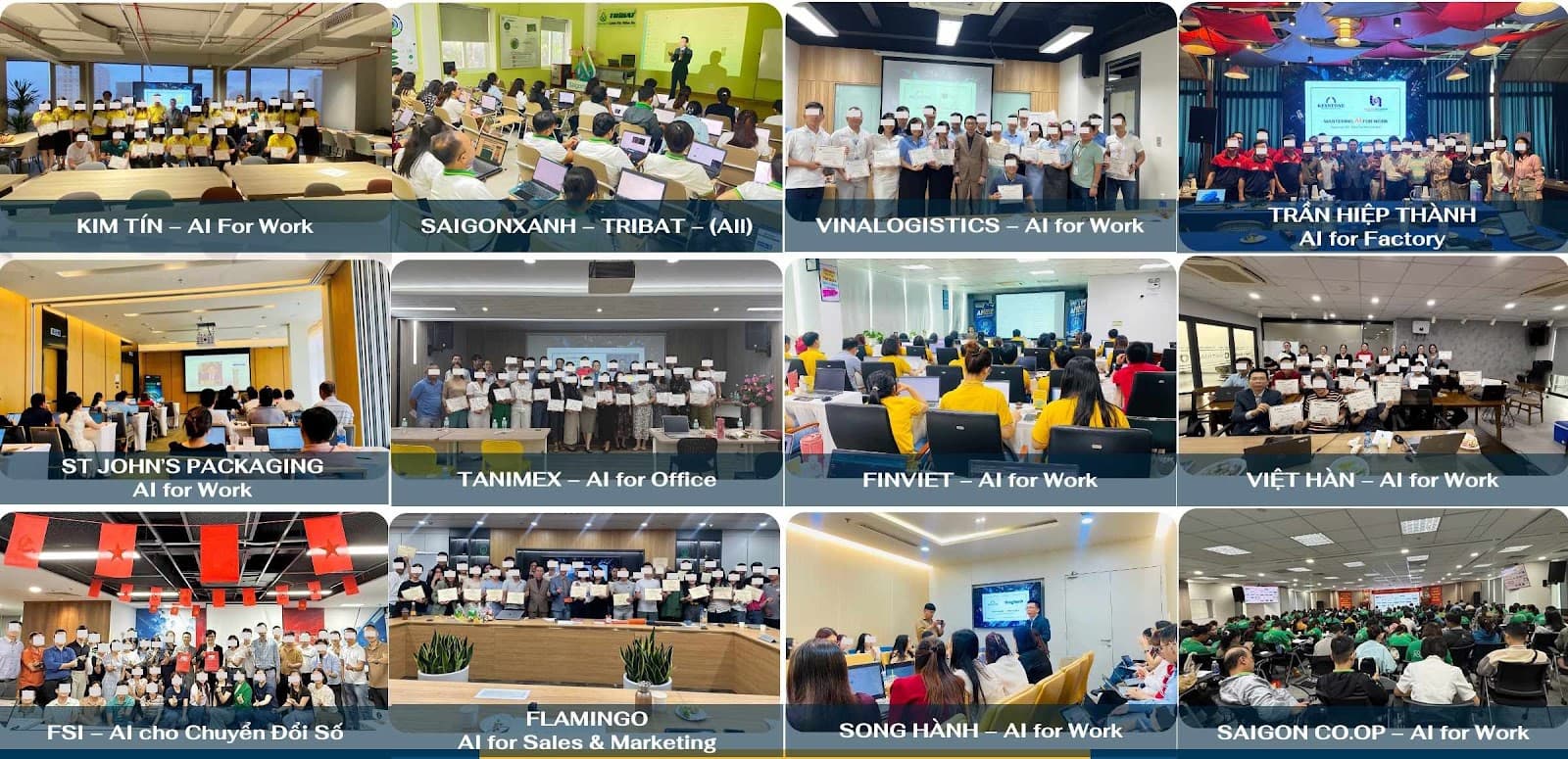 Hình ảnh khách hàng đã triển khai AI 4