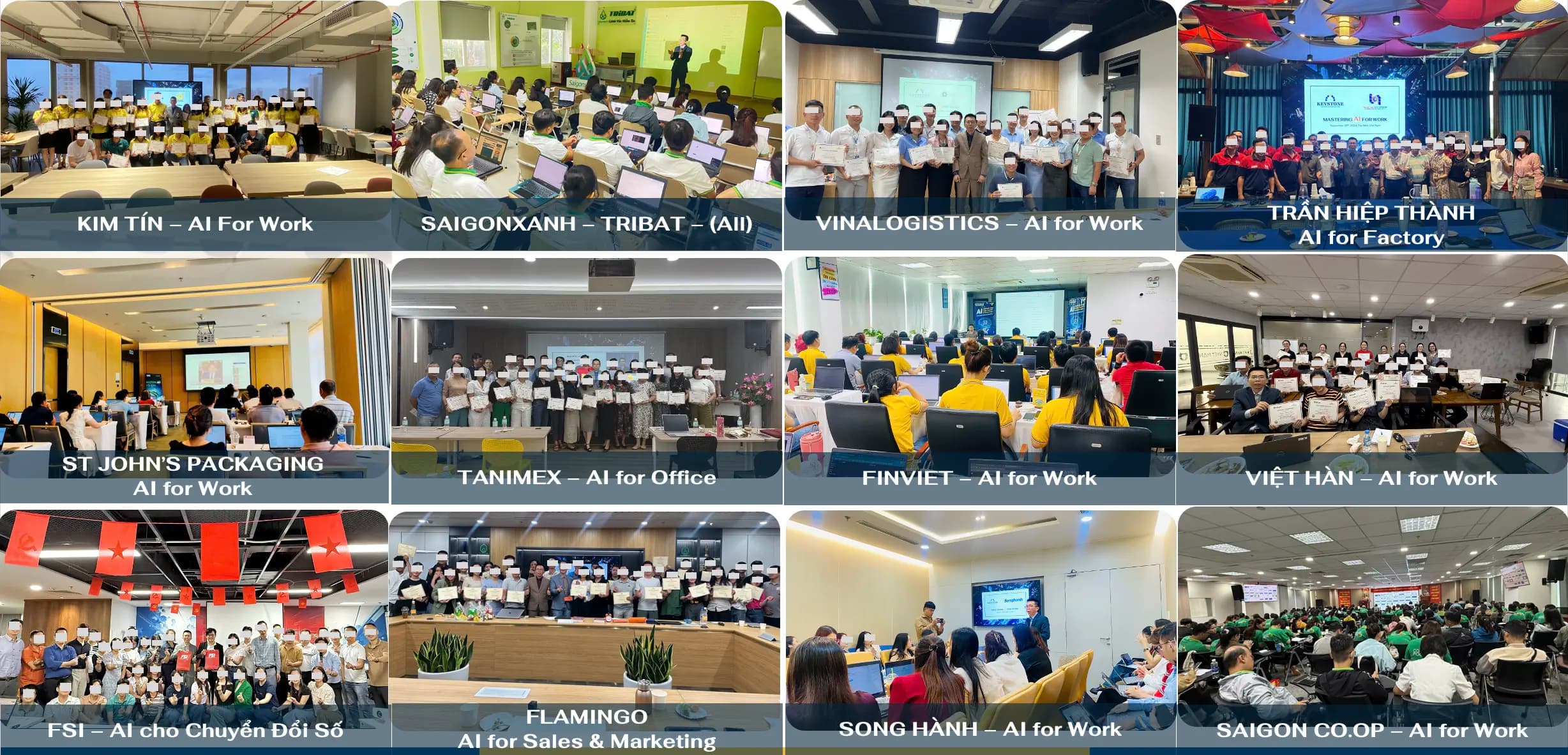Hình ảnh khách hàng đã triển khai AI 4